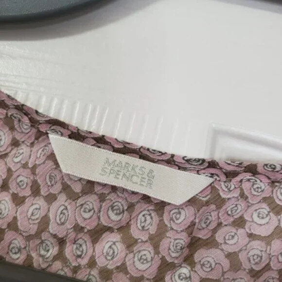 Marks & Spencer Vintage Y2K Babydoll Sheer Ruffle Fairycore Top M - Picture 3 of 7